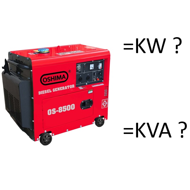 Phân biệt đơn vị kW, kVA khi mua máy phát điện